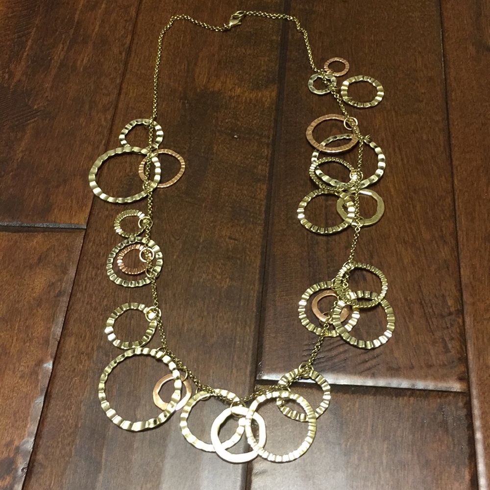 Long circle detail necklace, Chicos necklace