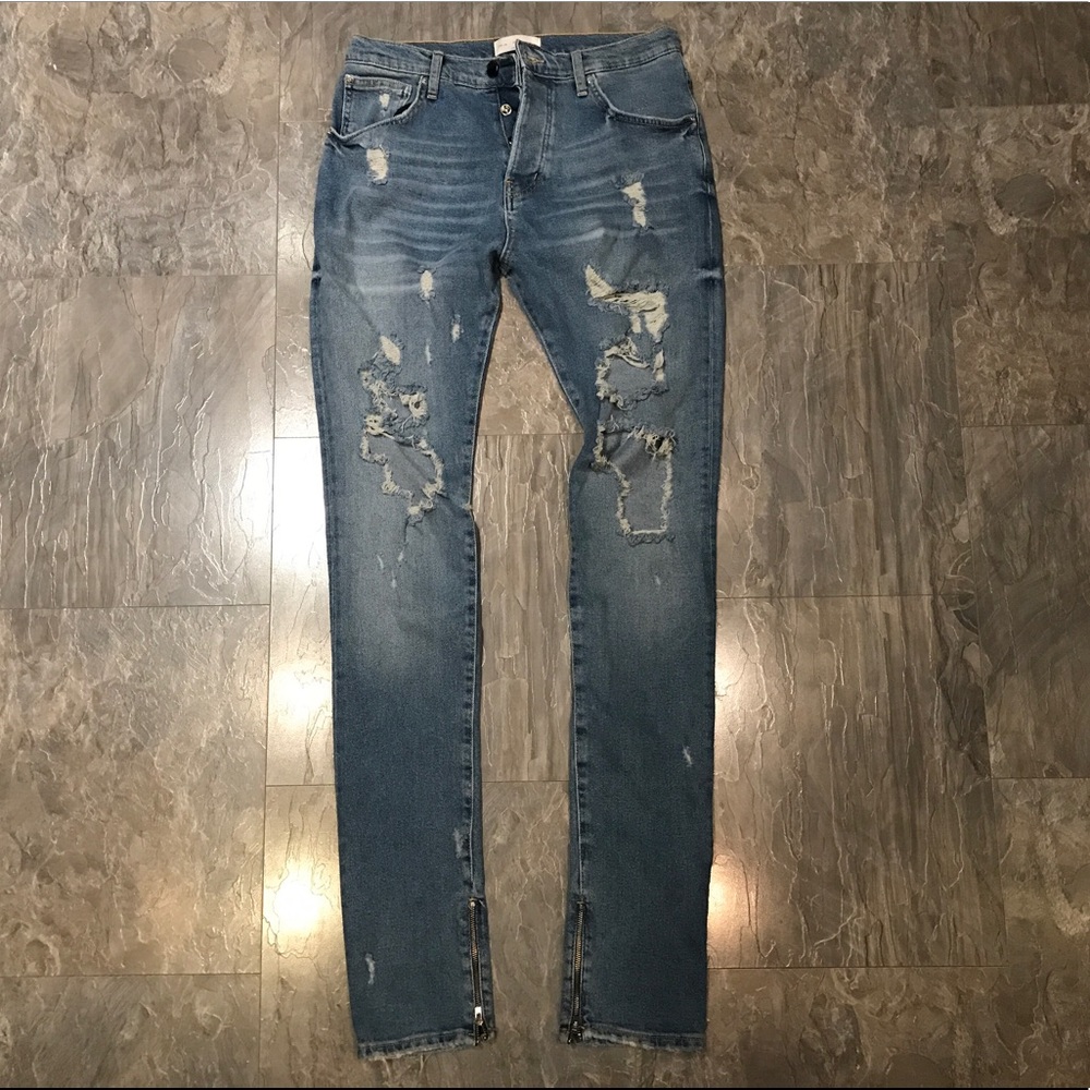 Zara - Men's Destroyed Skinny Jeans (31 Waist)