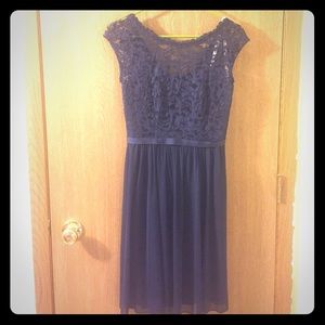 David's Bridal lace top dress