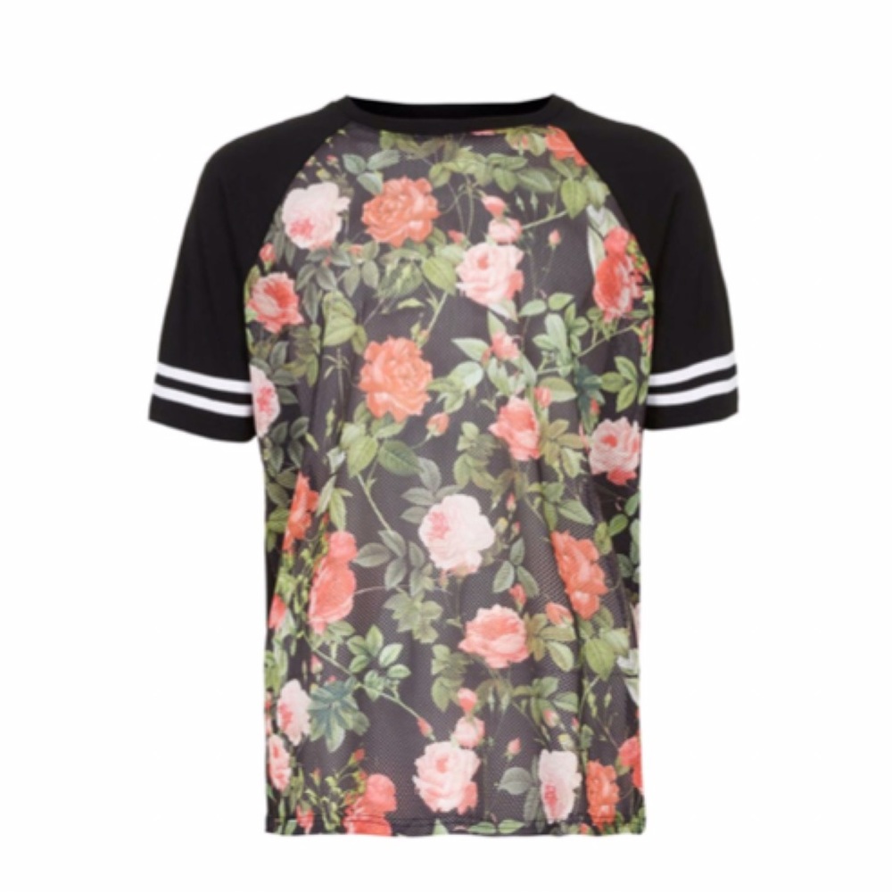 Rose mesh topman Shirt