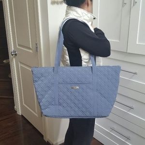 Vera Bradley Miller smoke gray luggage travel tote