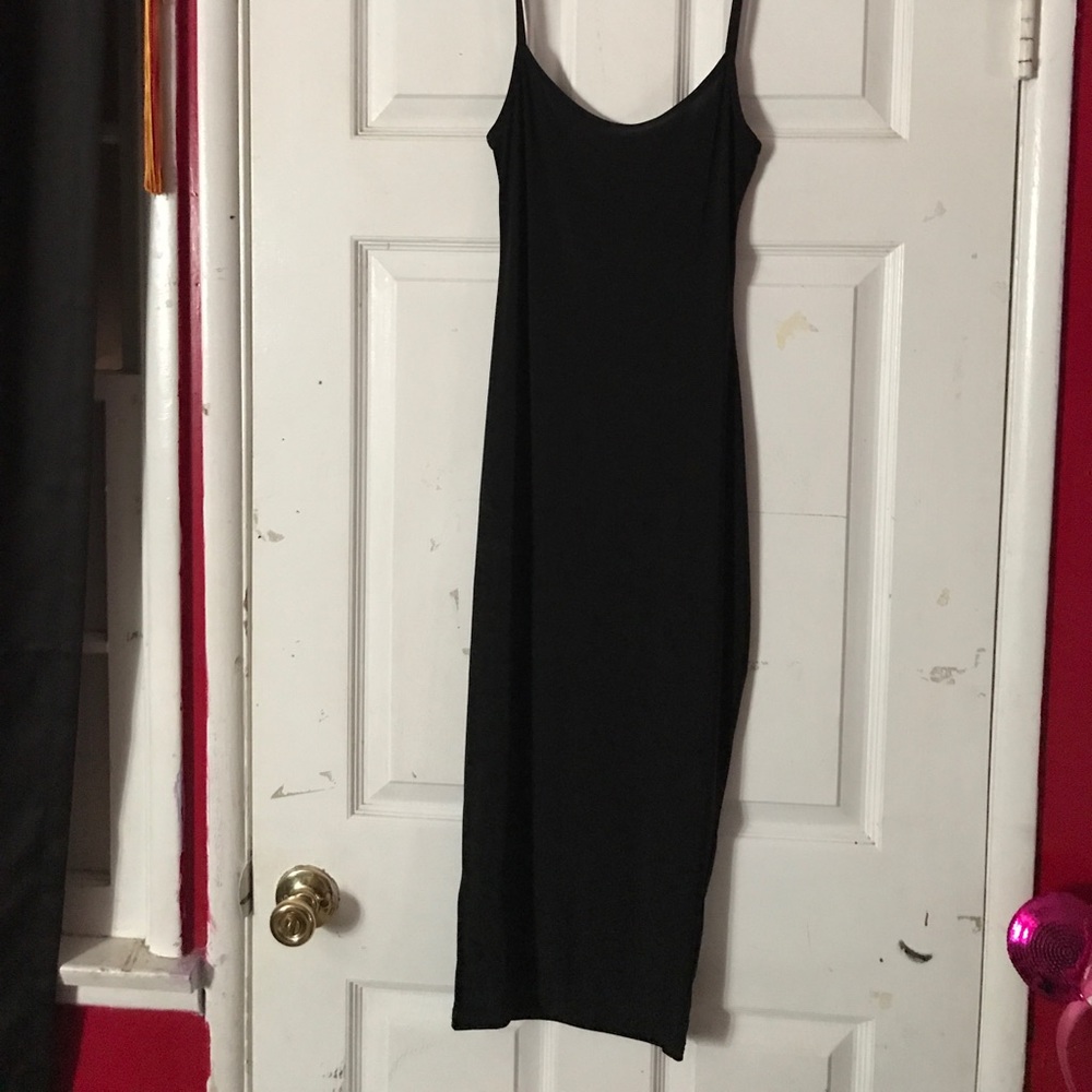Silk black dress