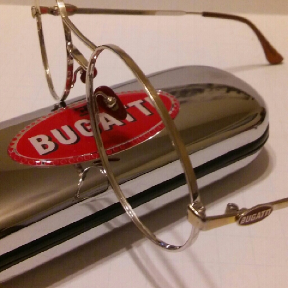 Mens 55mm BUGATTI EYEGLASSES, big lens!!! 100%