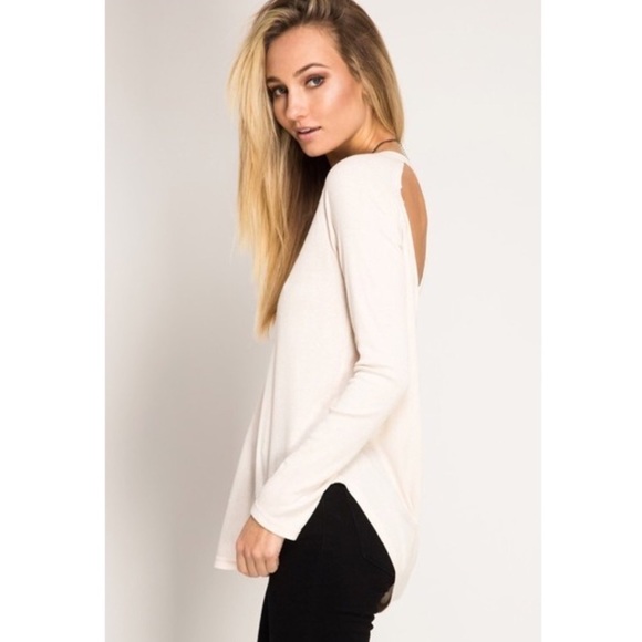 Open Cowl Back Strappy Top | B3 - Picture 3 of 5