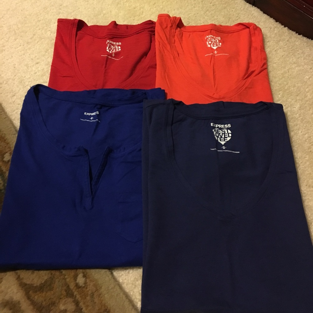 Set of 4 Express short sleeve shirts
