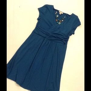 Loft teal cotton Dress