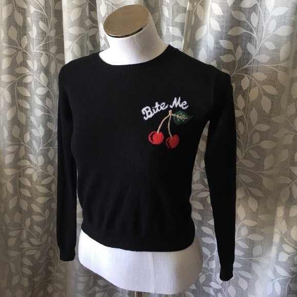 Brandy Melville Sweaters - 🌺SOLD🌺Brandy Melville Cecelia sweater 'bite me'