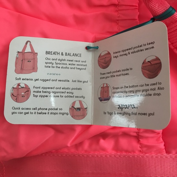Awesome hot pink yoga bag w/ handle and strap - Picture 2 of 8