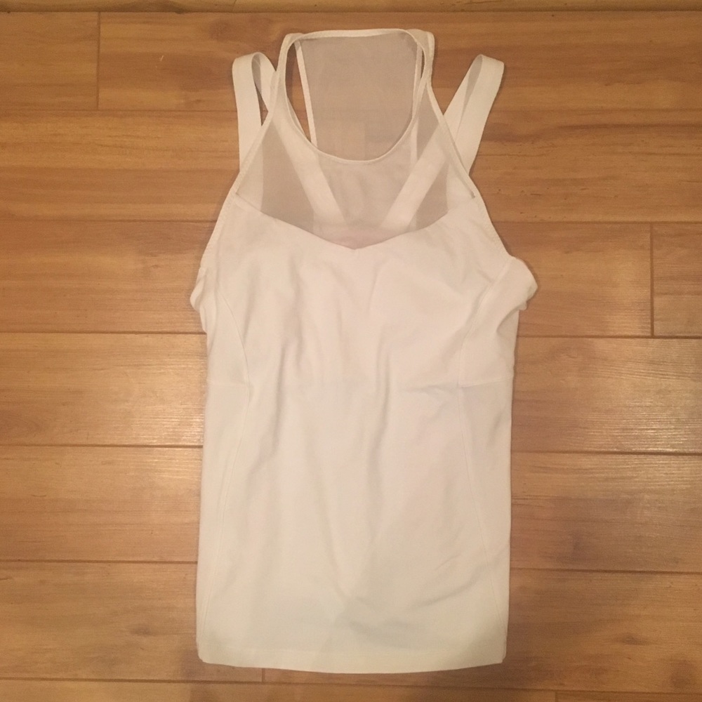 Lululemon White Sports Tank Top