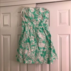 Lilly Pulitzer strapless dress