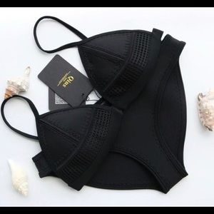 NWOT Black Sweetheart Bikini Set