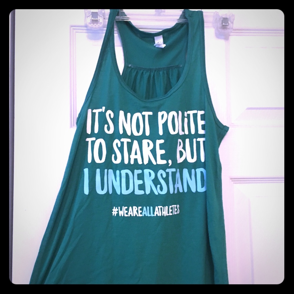 Awesome Workout Tank. It's not polite to stare.