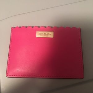 Kate Spade pink mini credit card holder