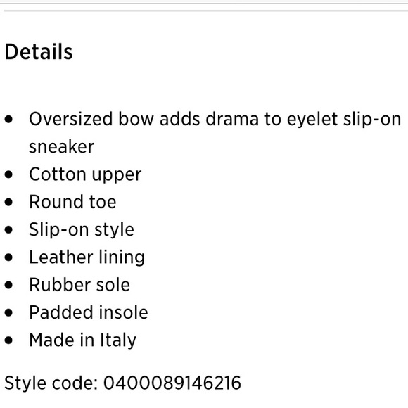 Joshua Sanders macrame bow Sneakers Fit US 5.5-6 - Picture 6 of 6