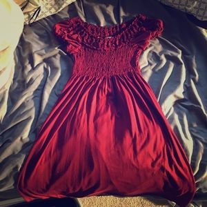 Red dress