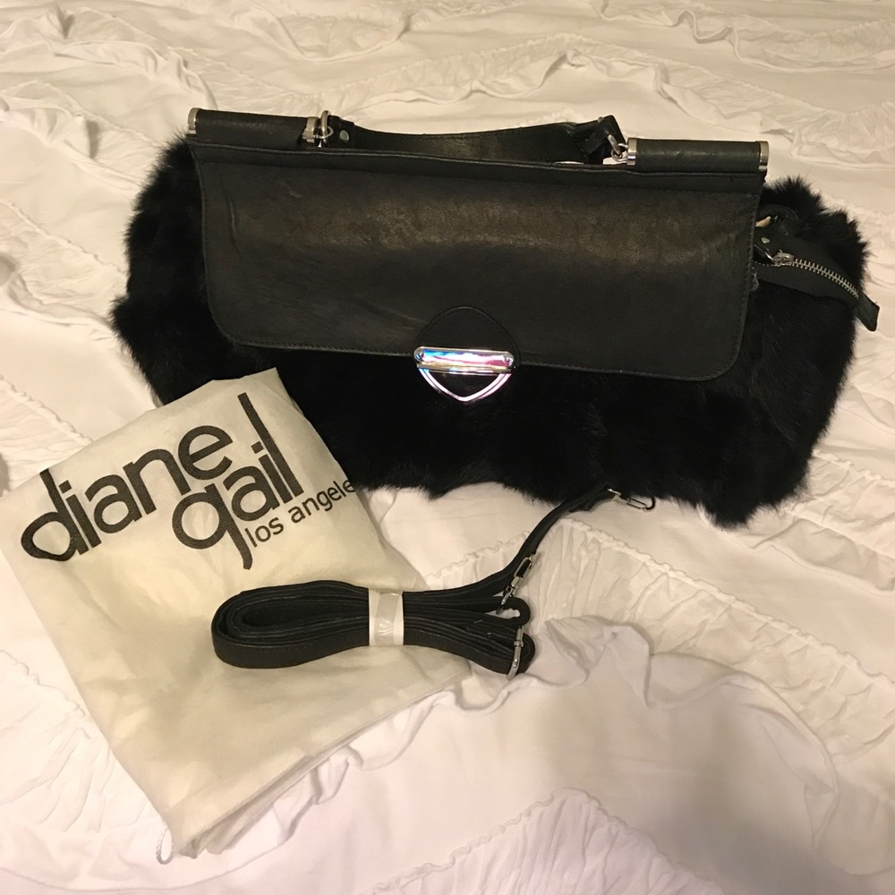 Diane Gail Rabbit Fur Handbag
