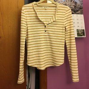 Madewell striped cotton modal tee sz XS