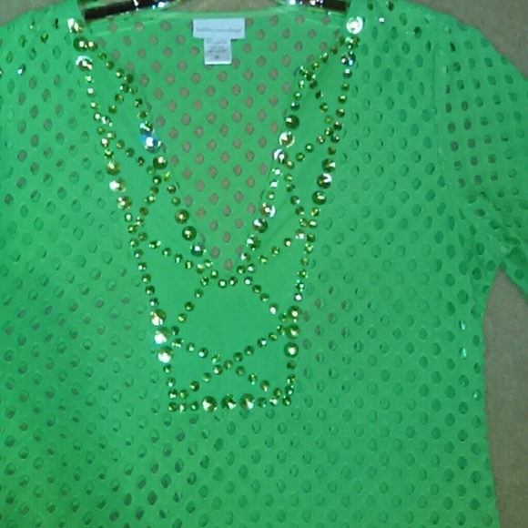 Soft Surroundings green tunic - Picture 3 of 5