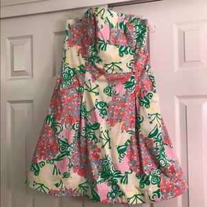 Lilly Pulitzer strapless dress