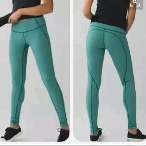 Lululemon Striped Full-Length Leggings