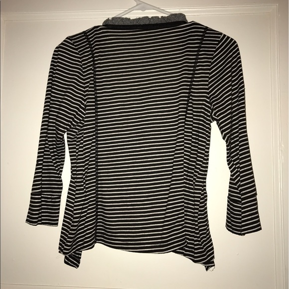 Striped Ruffle Cardi - Picture 2 of 3