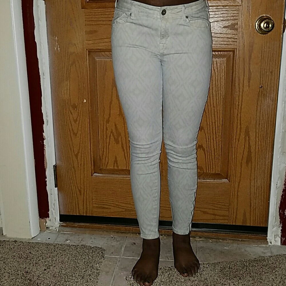 Pattern skinny jeans