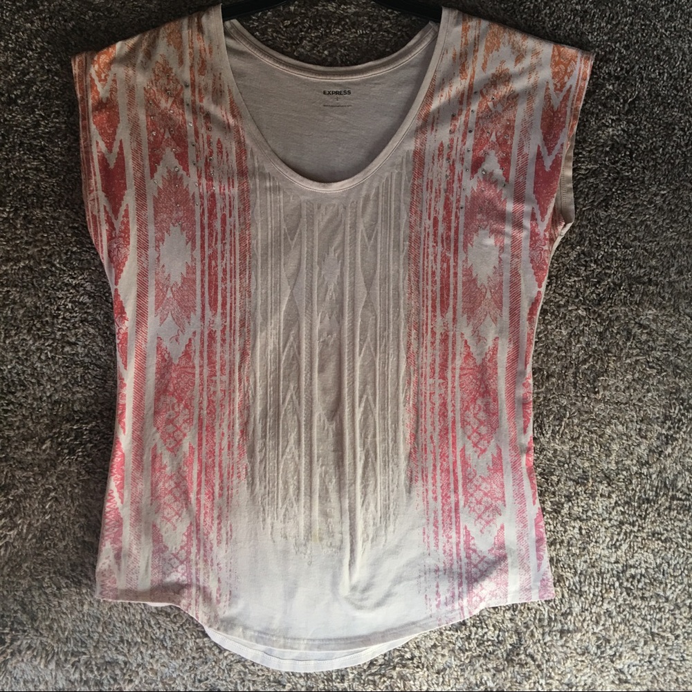 Express cream T shirt size Large, great condition