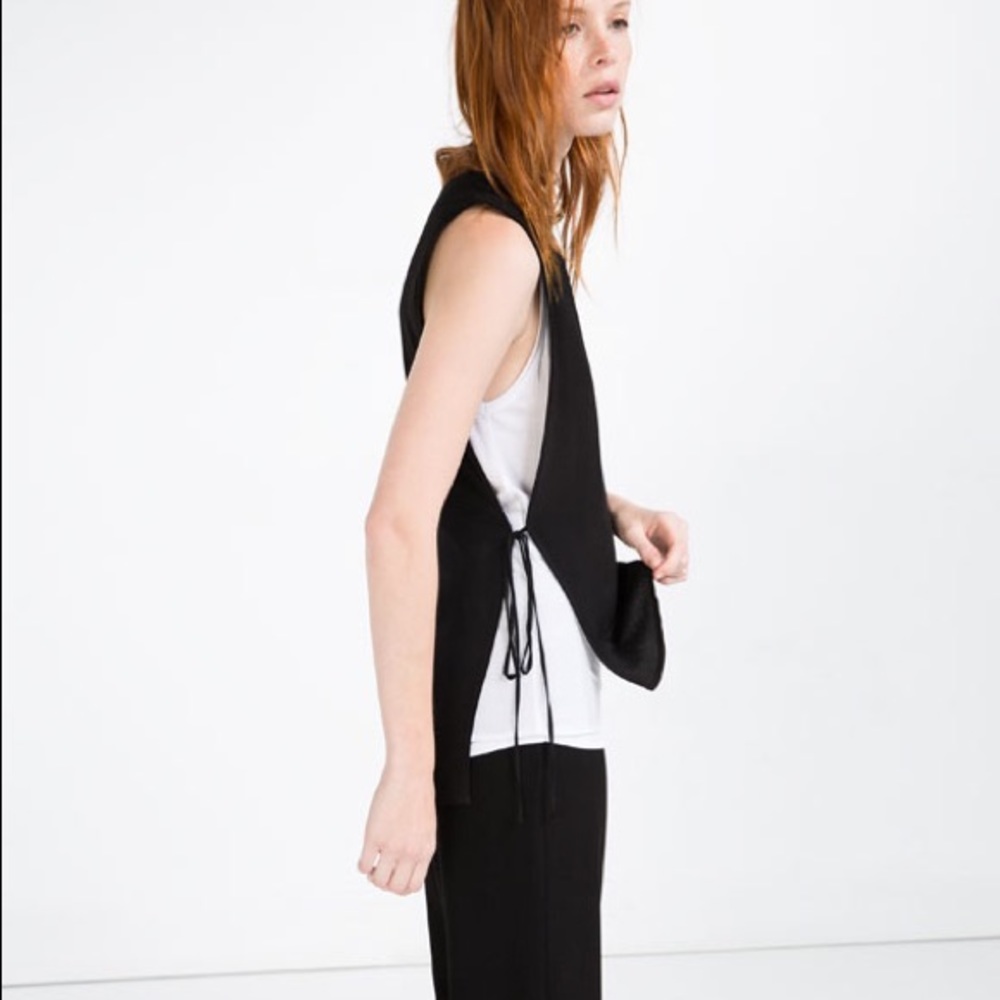 NWT Zara double layer top