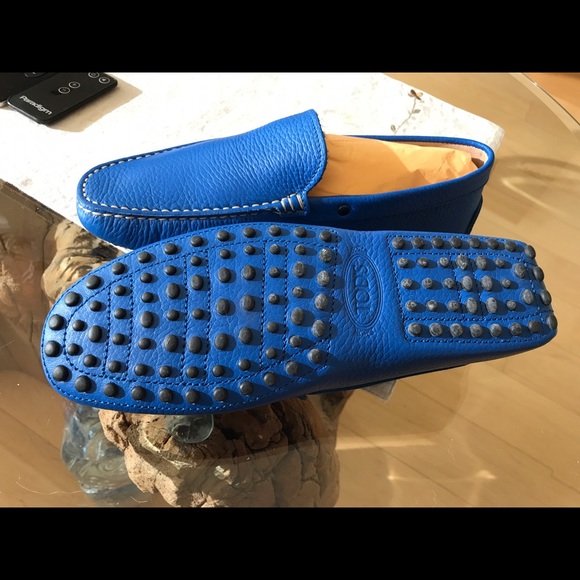 Brand New Tod\'s Pantofola Blue Driving shoes main image 6
