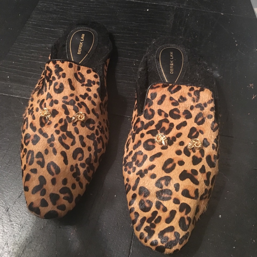Derek Lam leopard slippers!