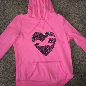Hollister sequin hoodie