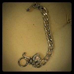 Juicy Couture Silver Tone Charm Starter Bracelet