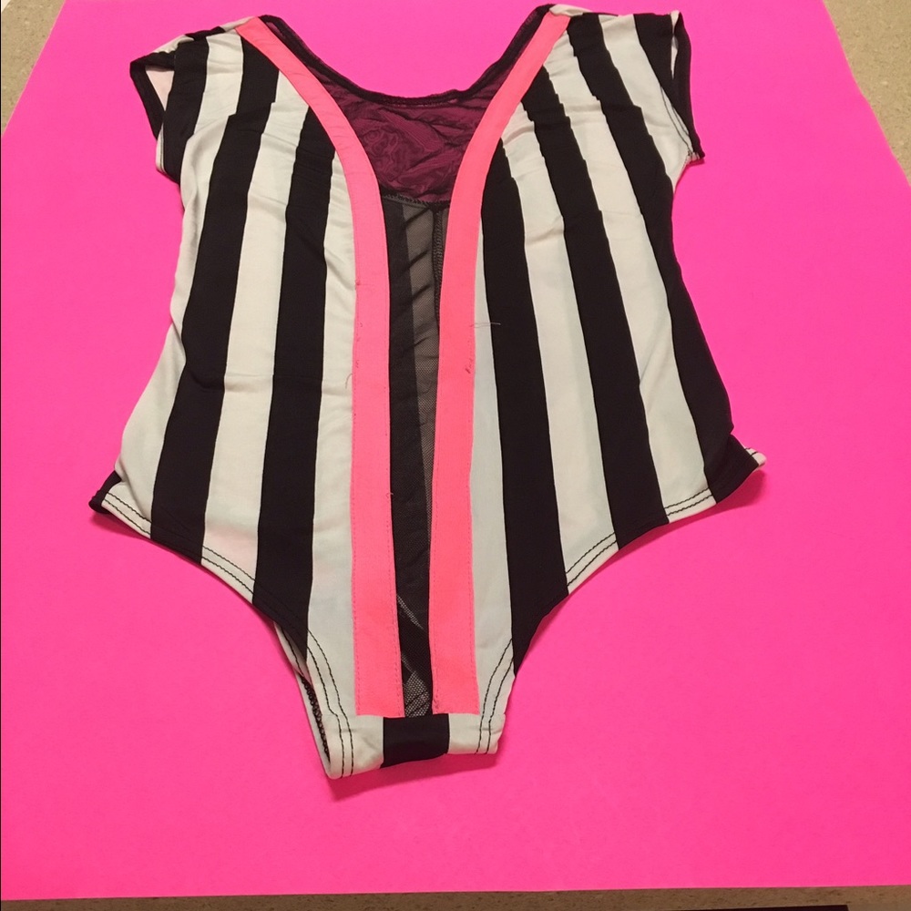 Stripped body suit