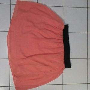 Coral chiffon skirt