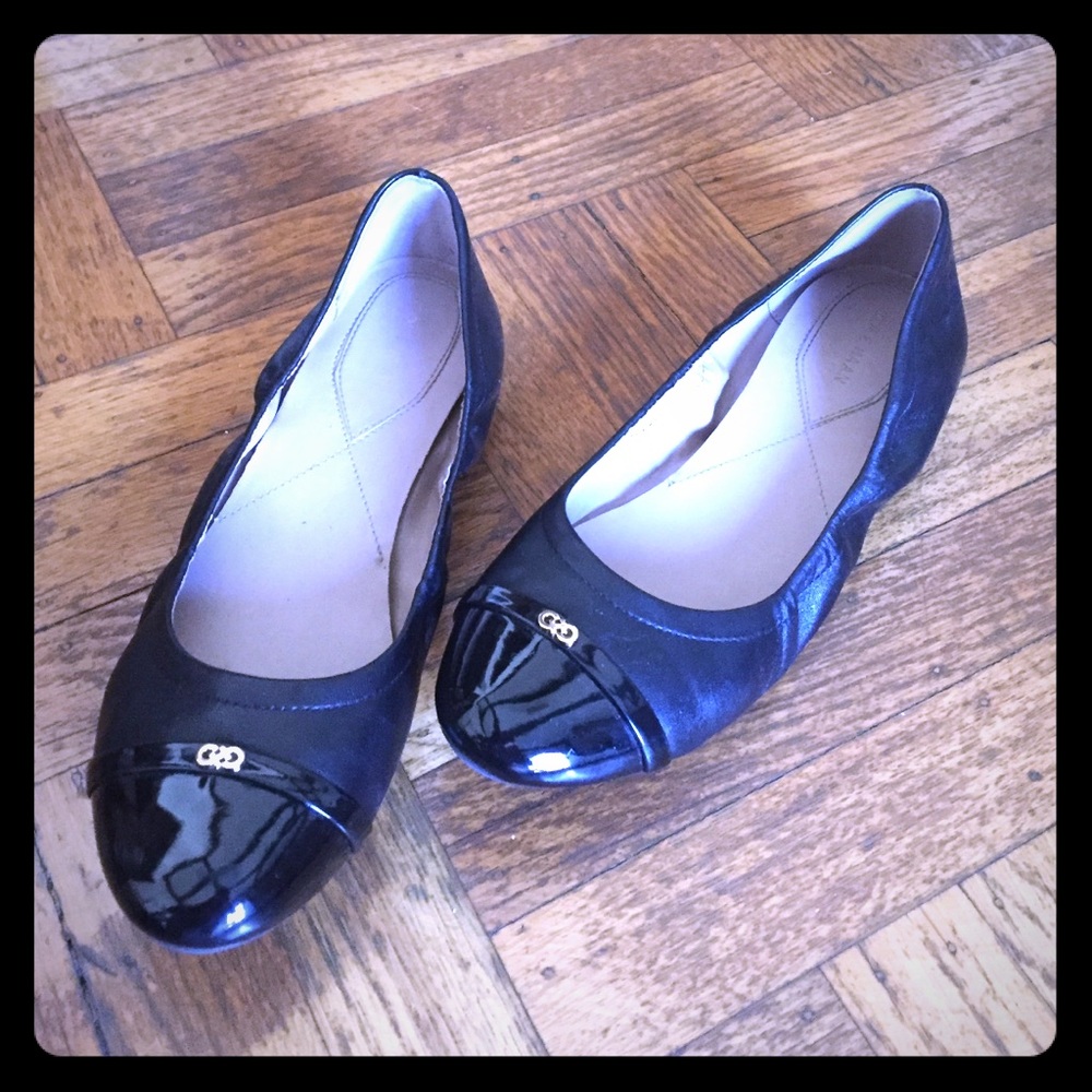 Almost new Cole Haan black flats