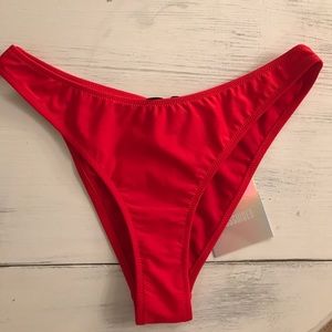 Missguided high cut bikini bottoms