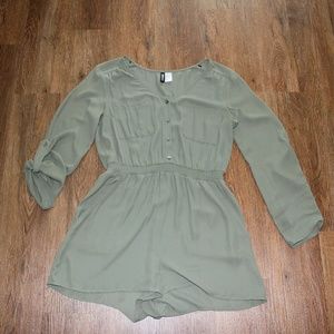 Olive Green Romper