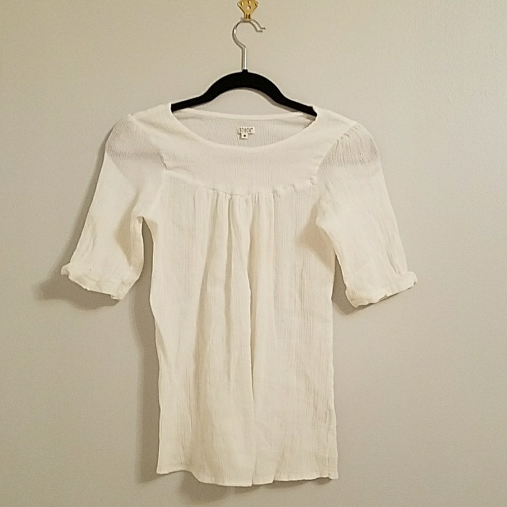 Simple White Cotton Top