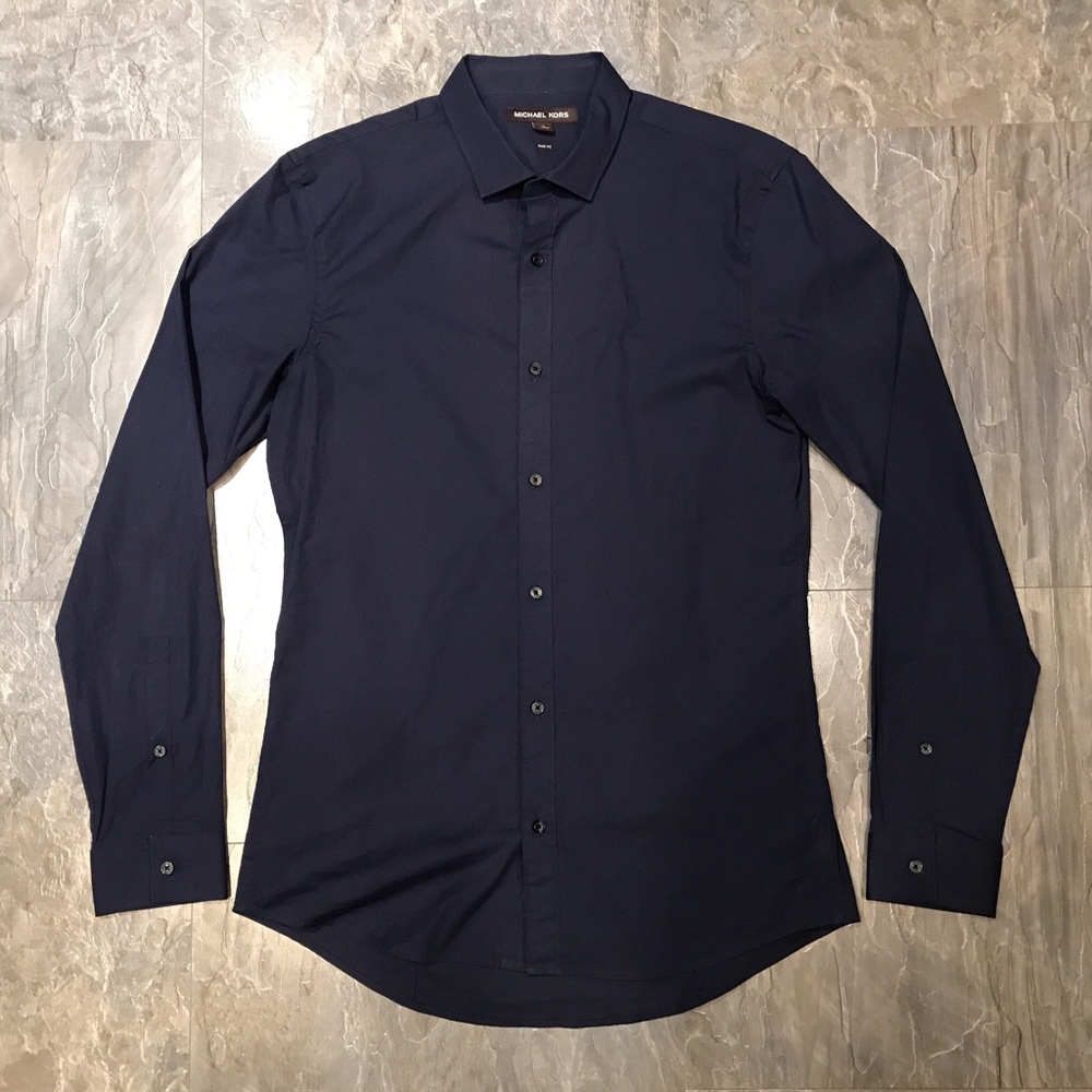 Michael Kors - Men's Slim-Fit Shirt in Navy