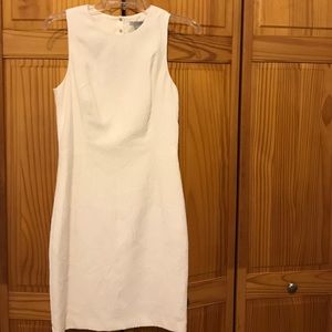 White textured dress