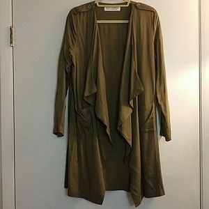 Long, flowy "trench coat" style jacket