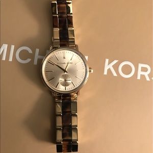 Michael Kors Gold and Tortoise Jaryn Watch