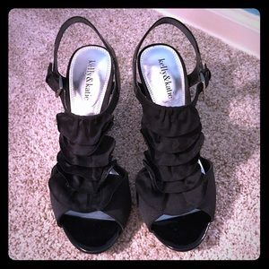 Black ruffle heels!