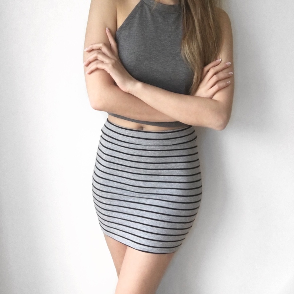 Forever 21 striped mini skirt S
