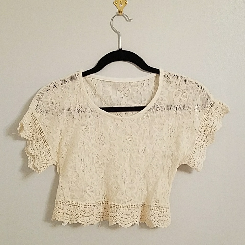 Lace crop top