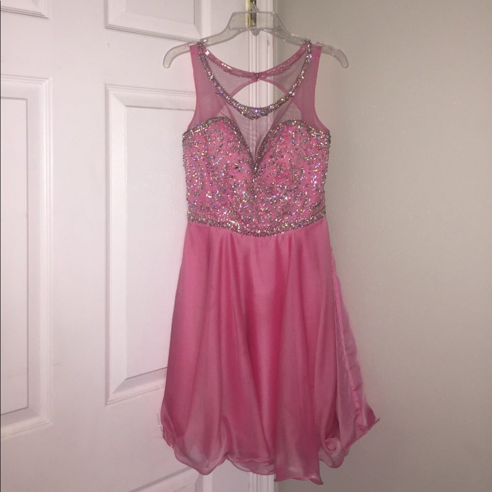 Hot pink Hannah S pageant/homecoming/prom dress!