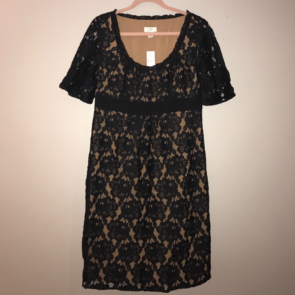 NWT Black / Tan dress from Ann Taylor Loft