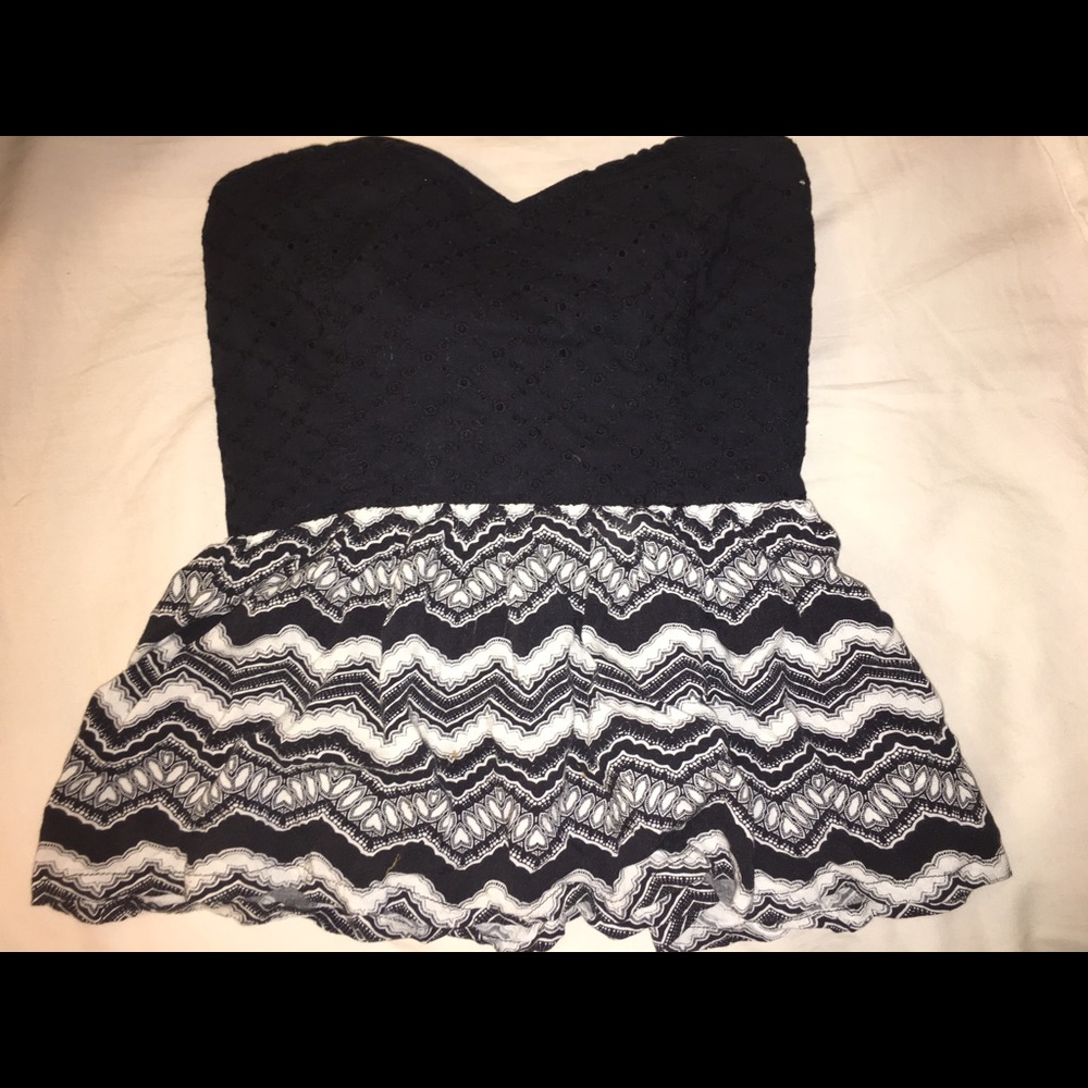 Kendall & Kylie strapless top
