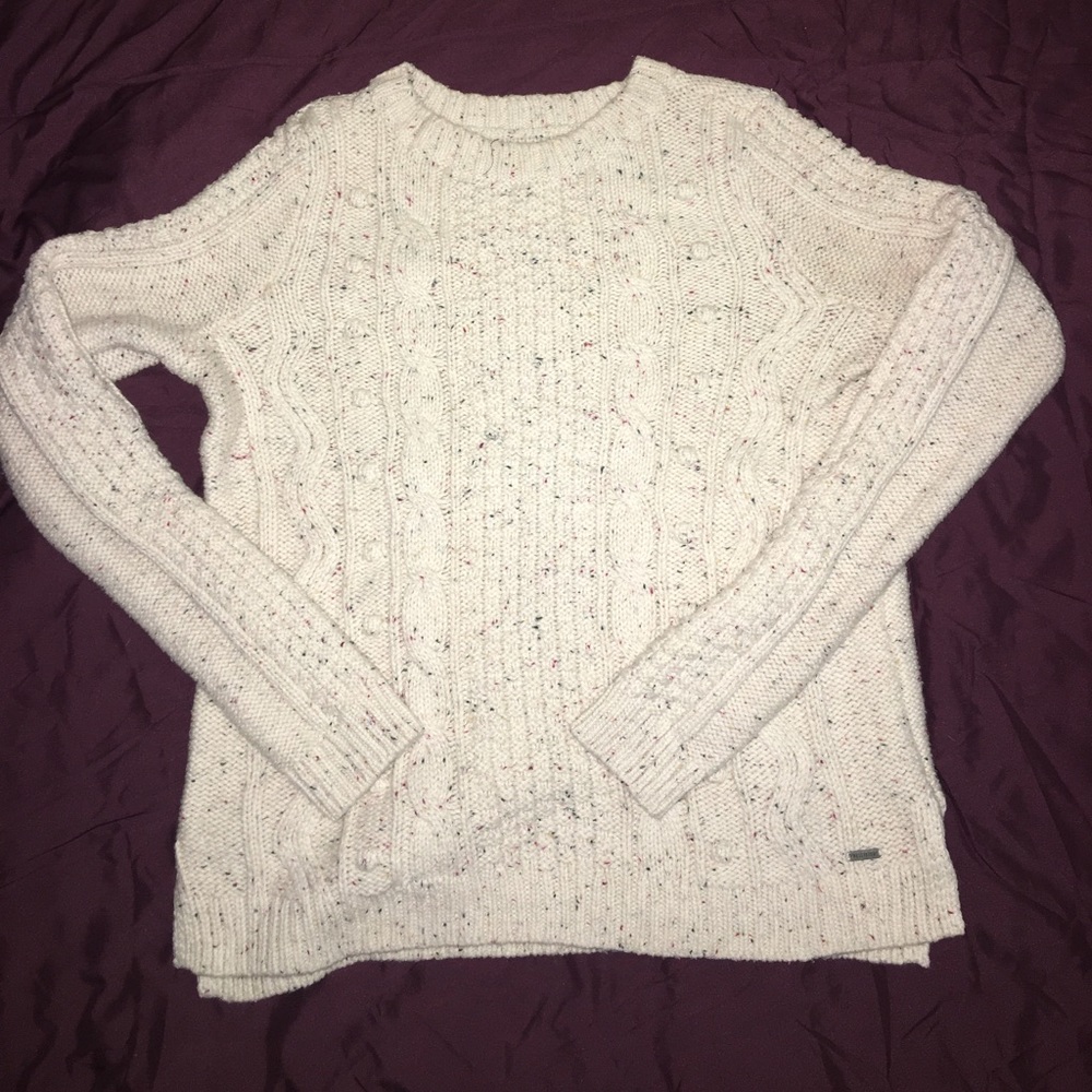 Hollister Cream Knitter Sweater