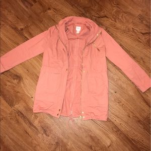Salmon forever 21 zip up